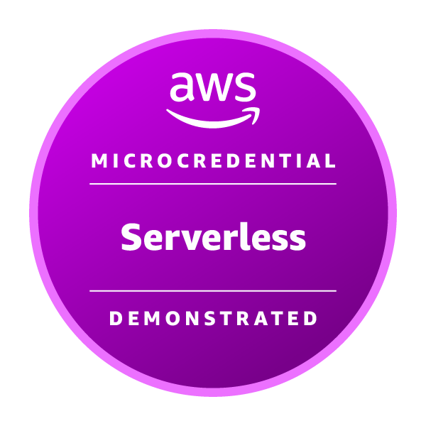 AWS Serverless Demonstrated badge